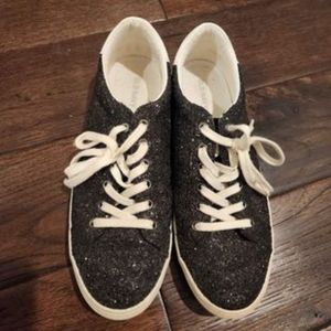 OLD NAVY women's black glitter tennis shoes